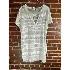 Sharon Young Size 16 White Lace Swimsuit Cover Up